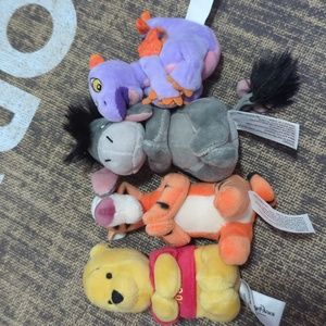 Set of 4 Disney Parks Winnie the Pooh, Eeyore, Tigger, and Figment plushies